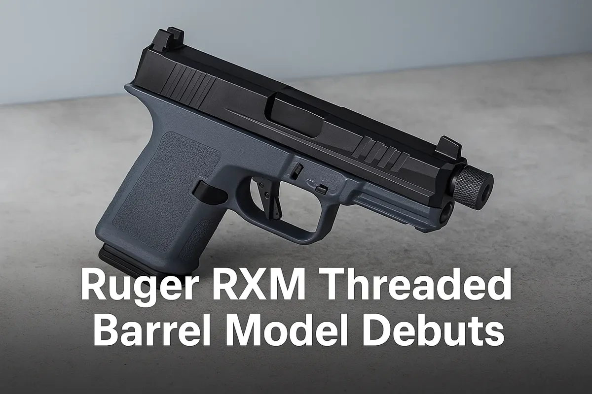 Ruger RXM threaded barrel pistol with optics-ready slide