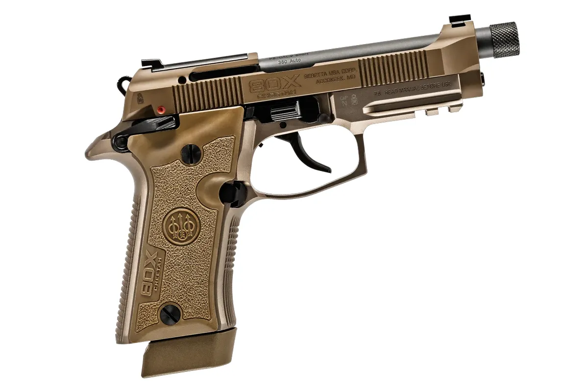 Beretta 80X Cheetah Tactical Desert on white — primary keyword image