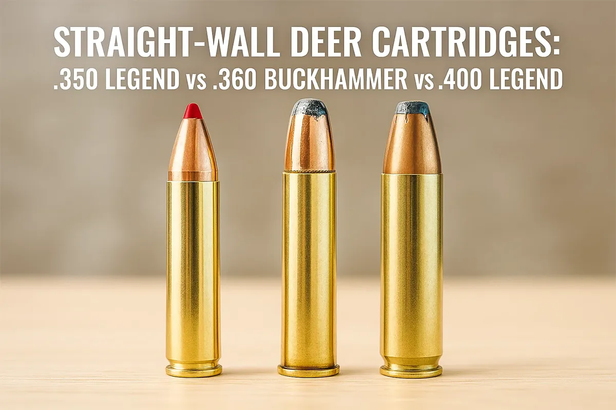 Straight-wall deer cartridges guide: .350 Legend, .360 Buckhammer, .400 Legend
