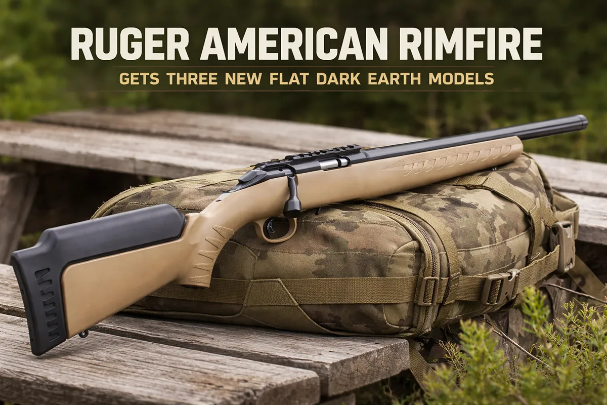 Ruger American Rimfire new Flat Dark Earth models