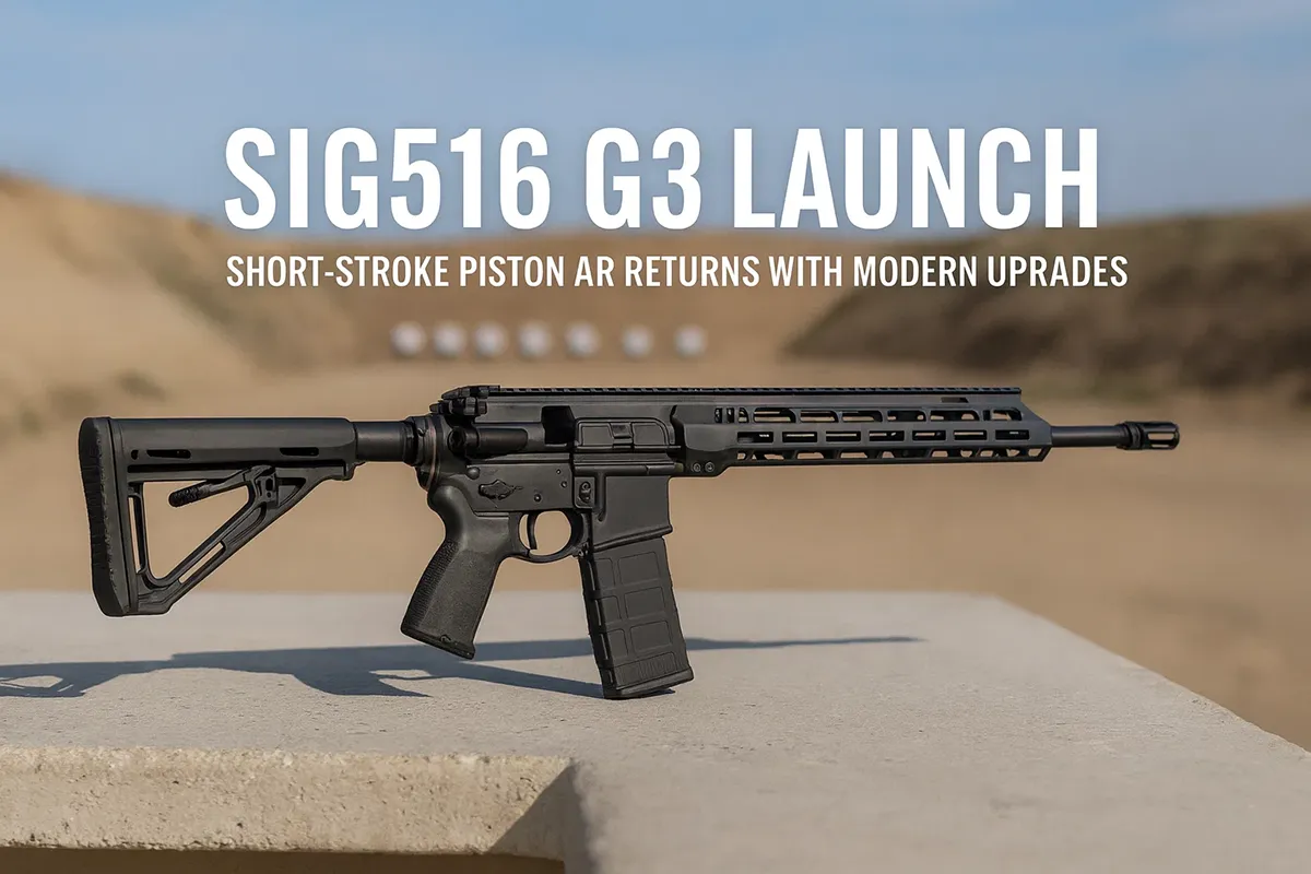 SIG516 G3 short-stroke piston rifle launch