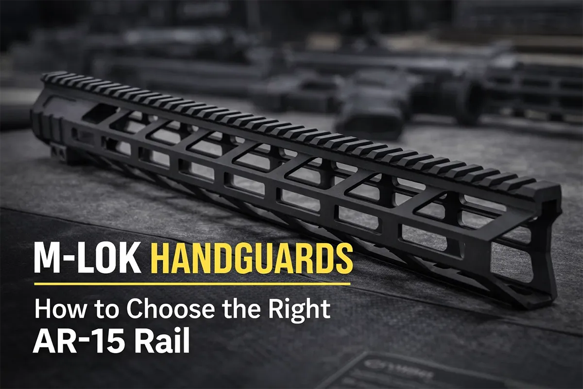 M-LOK handguards in 2026 on a modern AR-15 rail