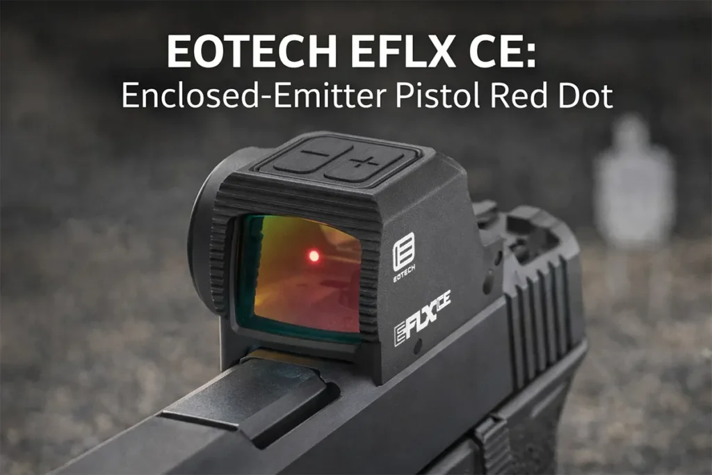 EOTECH EFLX CE: The Enclosed-Emitter Pistol Red Dot That Signals a Bigger 2026 Shift