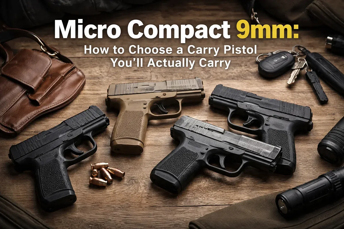Micro compact 9mm buyer’s guide for 2026 concealed carry pistols