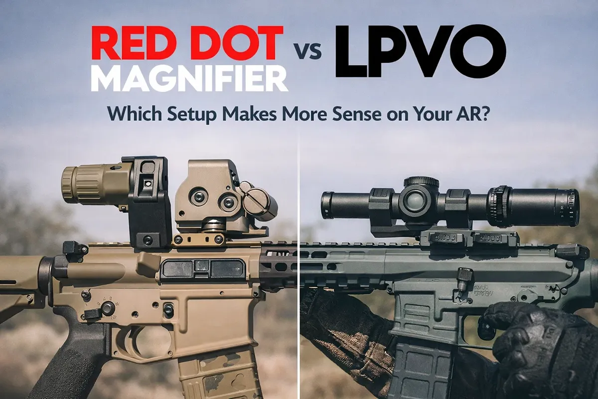 red dot magnifier vs LPVO in 2026: AR optic setup guide