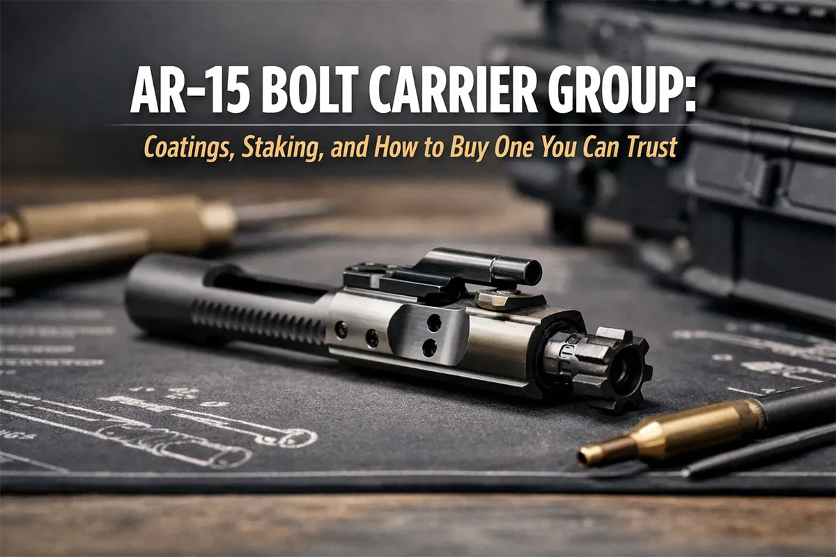 AR-15 bolt carrier group buyer’s guide (2026): coatings, staking, and reliability checks