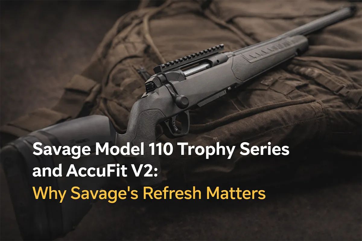 Savage Model 110 Trophy Series and AccuFit V2 hunting rifle lineup