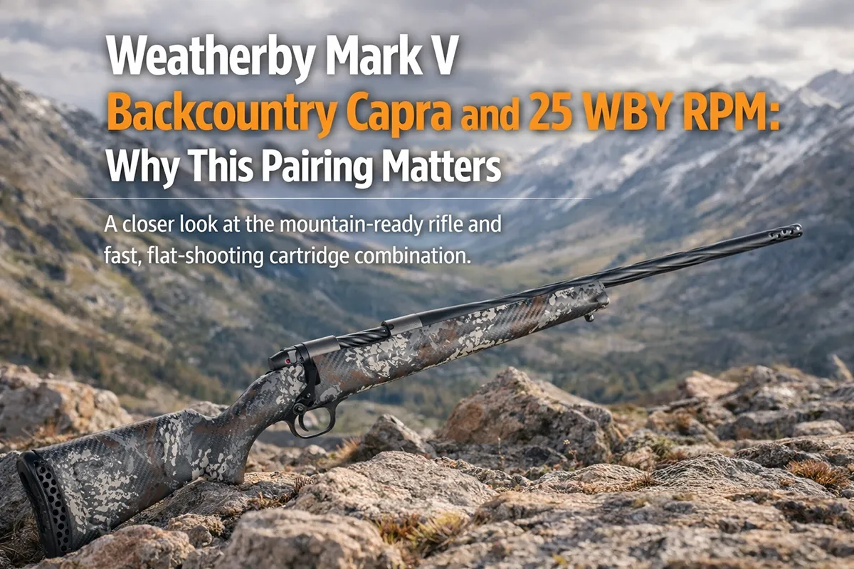 Weatherby Mark V Backcountry Capra mountain rifle
