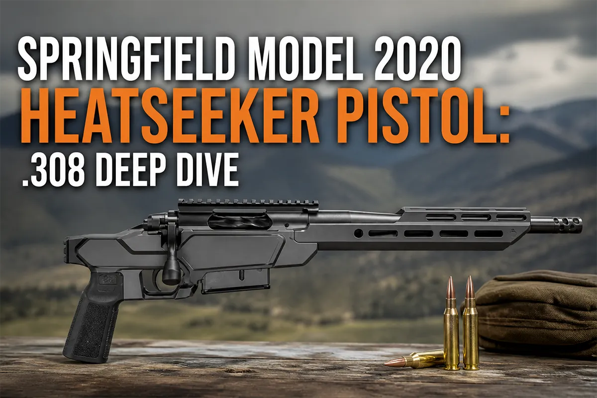 Springfield Model 2020 Heatseeker Pistol on compact range bench