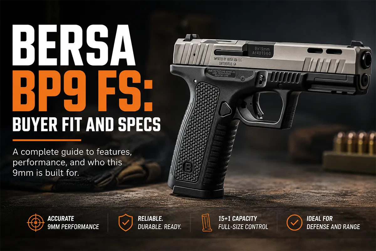 Bersa BP9 FS full-size 9mm pistol buyer fit