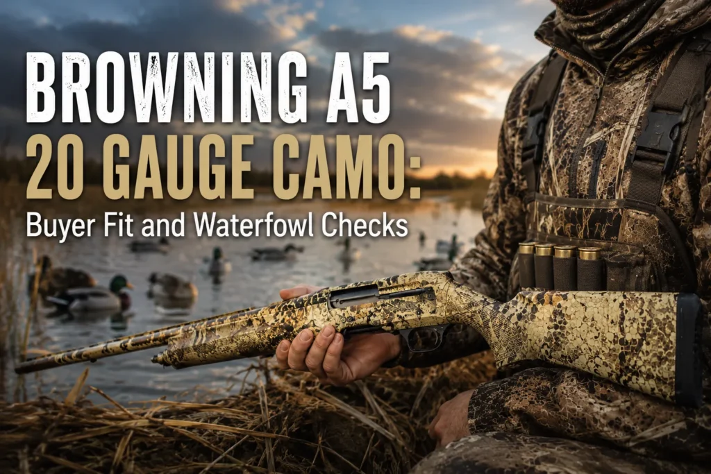 Browning A5 20 Gauge Camo: Buyer Fit and Waterfowl Checks