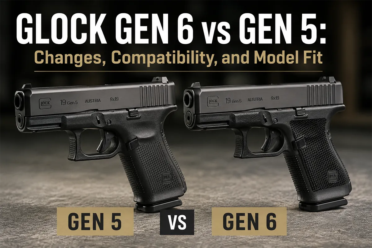 Glock Gen 6 vs Gen 5 pistol comparison