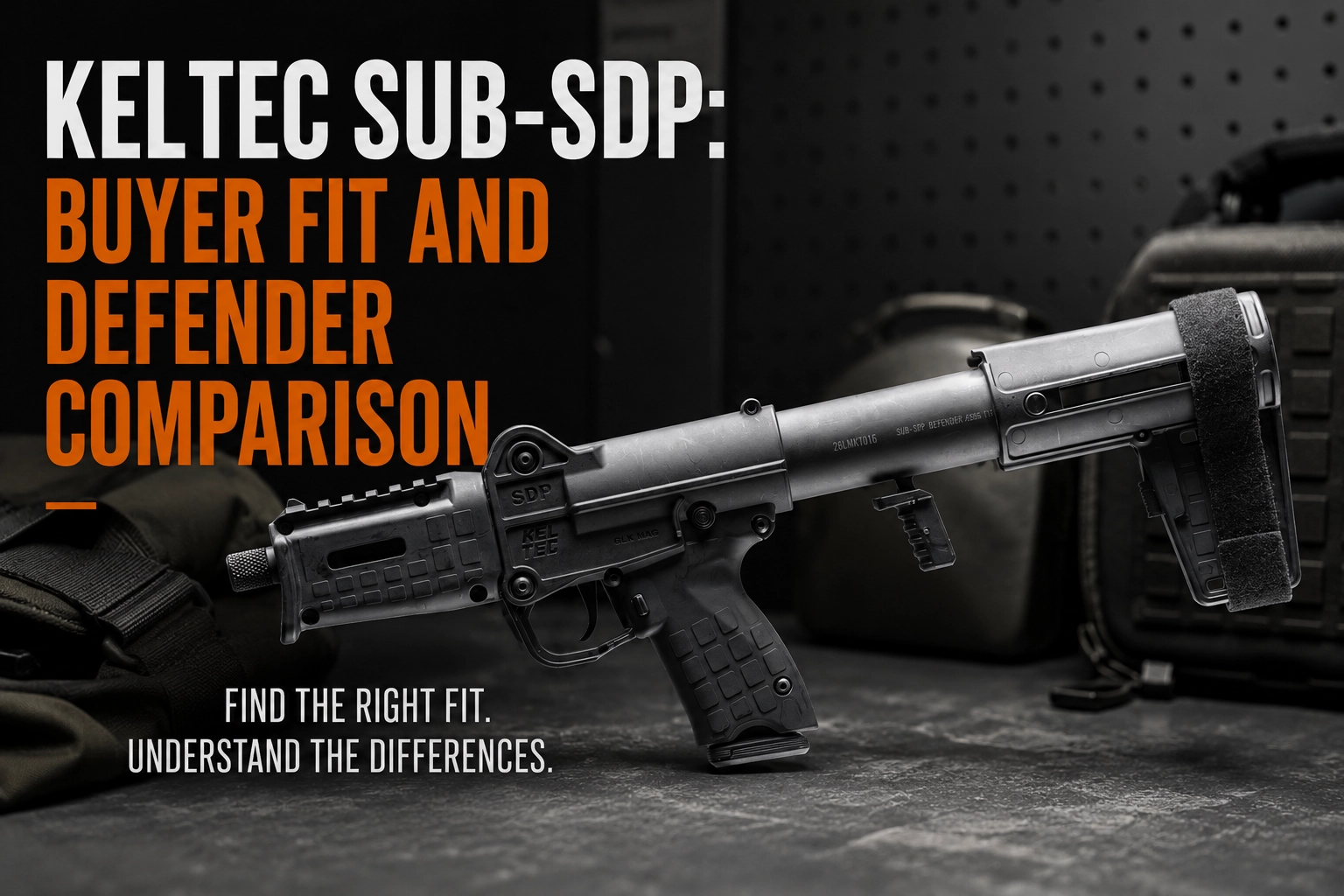 KelTec SUB-SDP buyer comparison editorial hero image