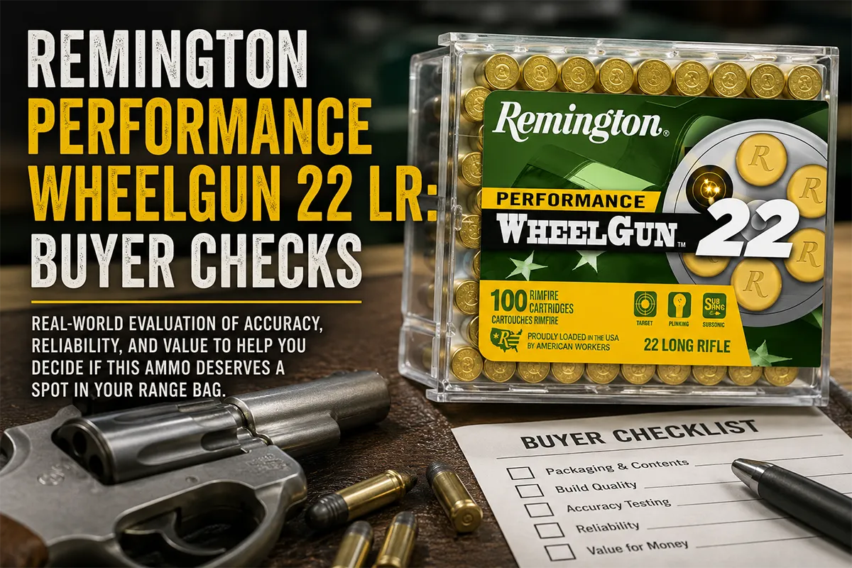Remington Performance Wheelgun 22 LR rimfire ammo with revolver