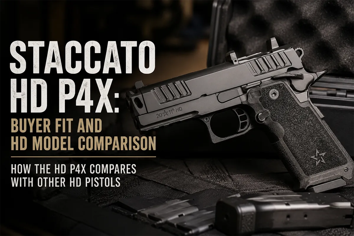 Staccato HD P4X full-size compensated 9mm pistol