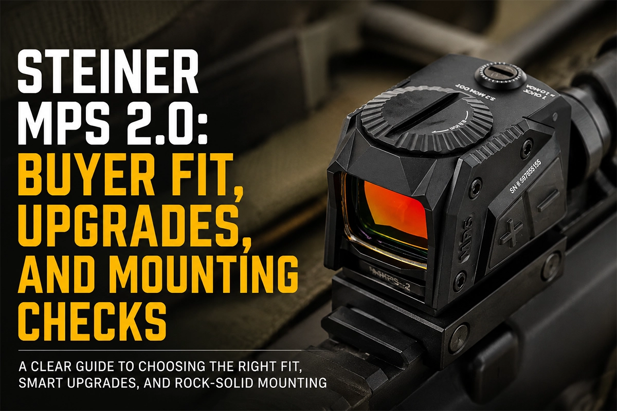 Steiner MPS 2.0 enclosed pistol red dot on an optics-ready handgun