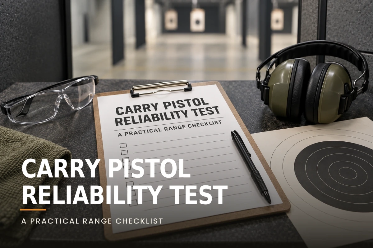 carry pistol reliability test checklist at an indoor range