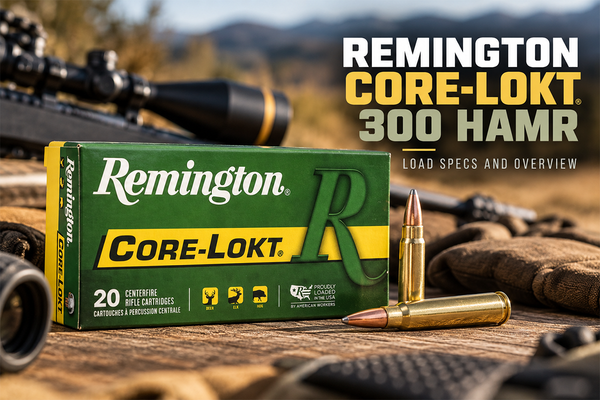 Remington Core-Lokt 300 HAMR ammunition with an AR-style hunting rifle