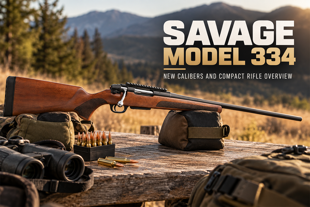 Savage Model 334 compact walnut hunting rifle lineup