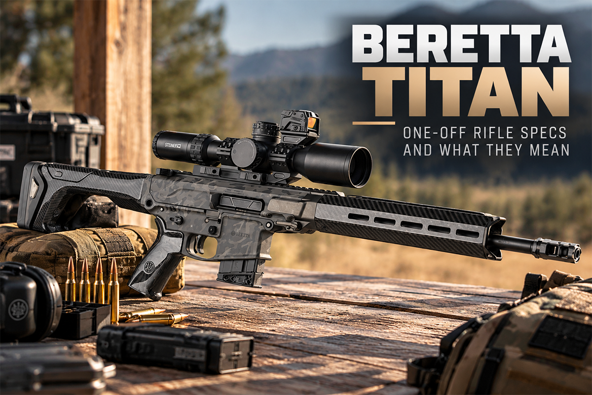 Beretta Titan one-off 6.5 Grendel rifle