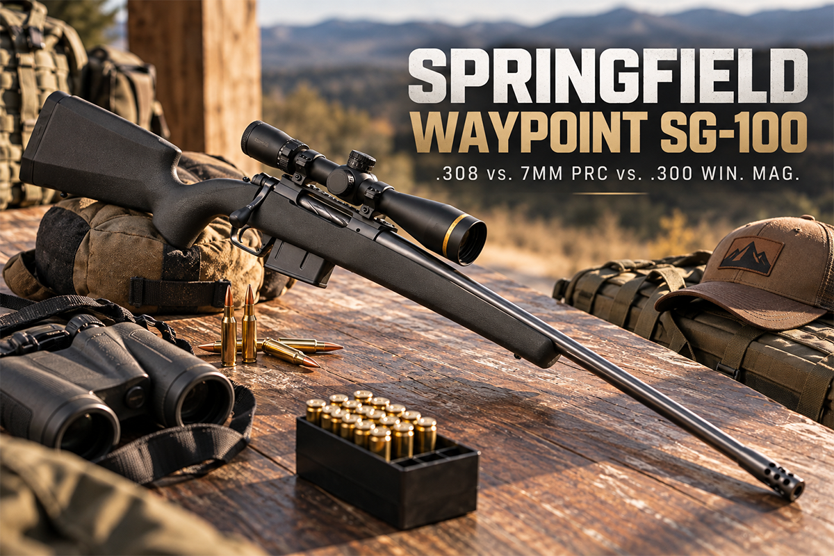 Springfield Waypoint SG-100 bolt-action rifle caliber comparison